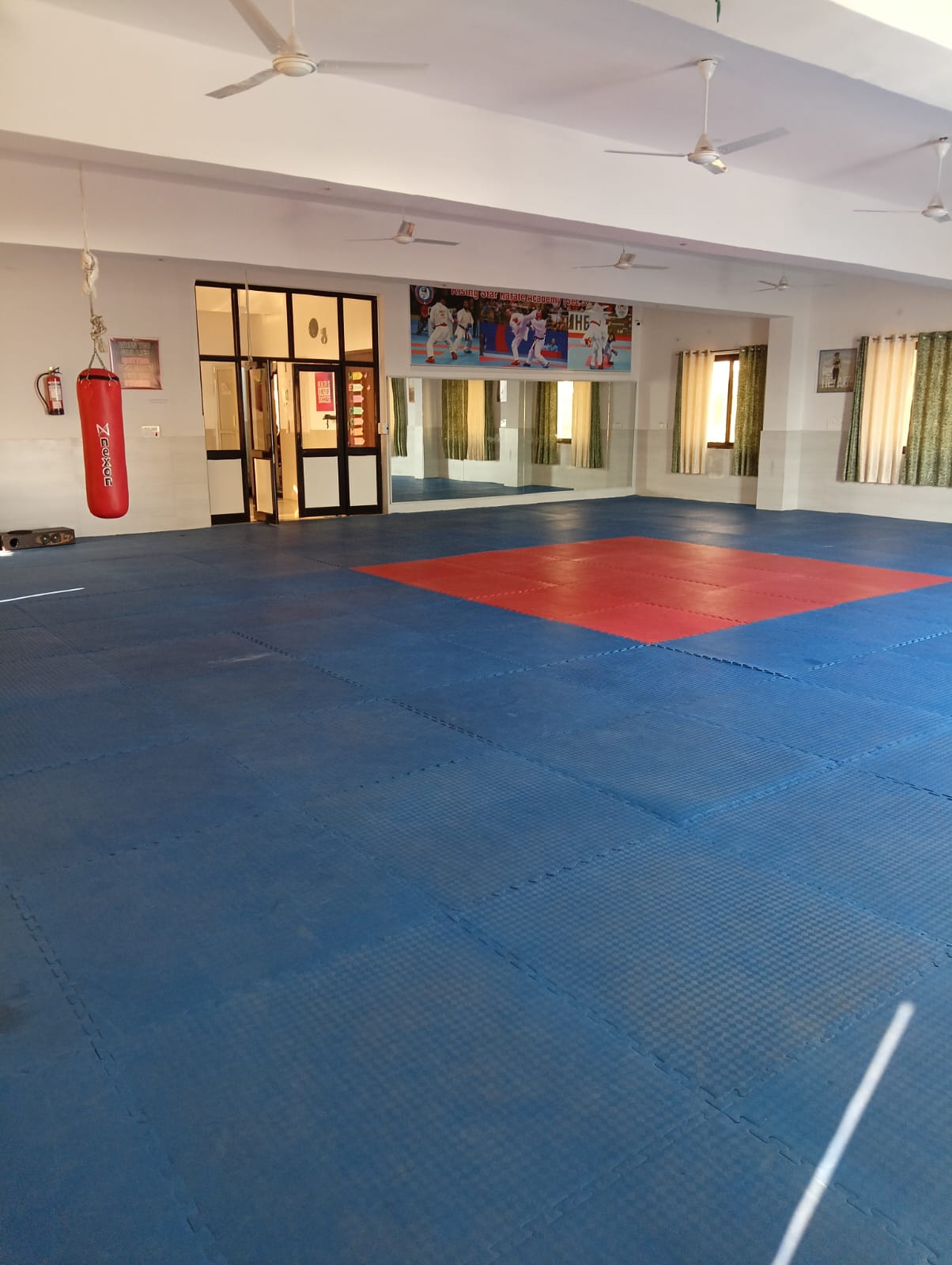 Martial arts and sports training room